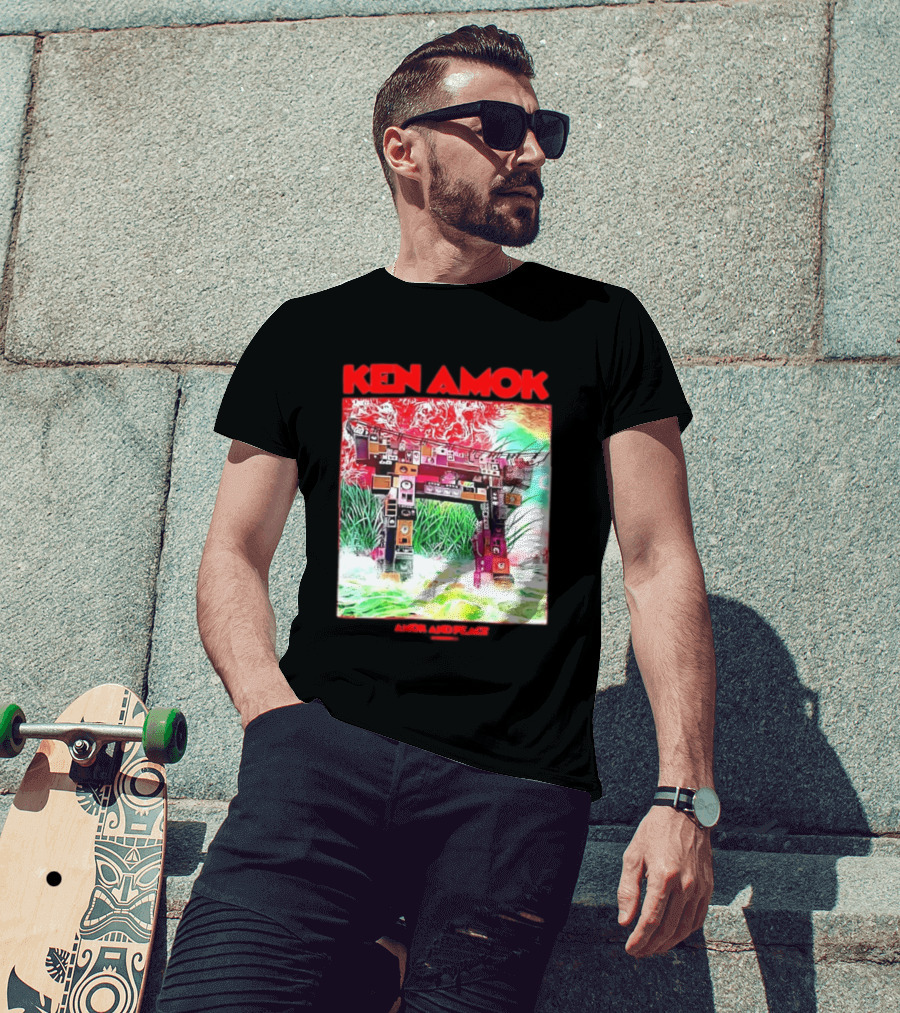 Ken Amok Amok And Peace Speaker Torii Technicolor Gateway T-Shirt