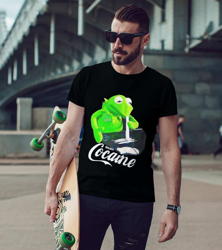 Kermit The Frog Enjoy Cocaine Muppets T-Shirt