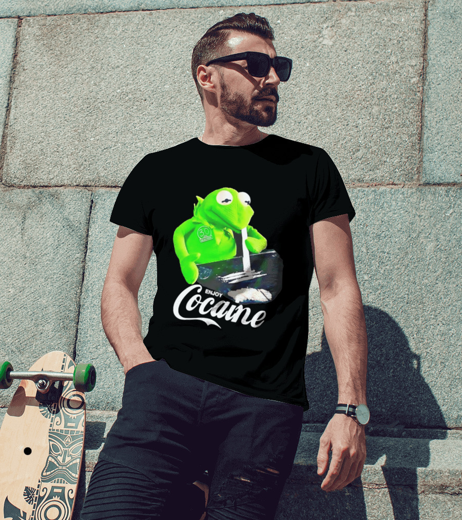 Kermit The Frog Enjoy Cocaine Muppets T-Shirt