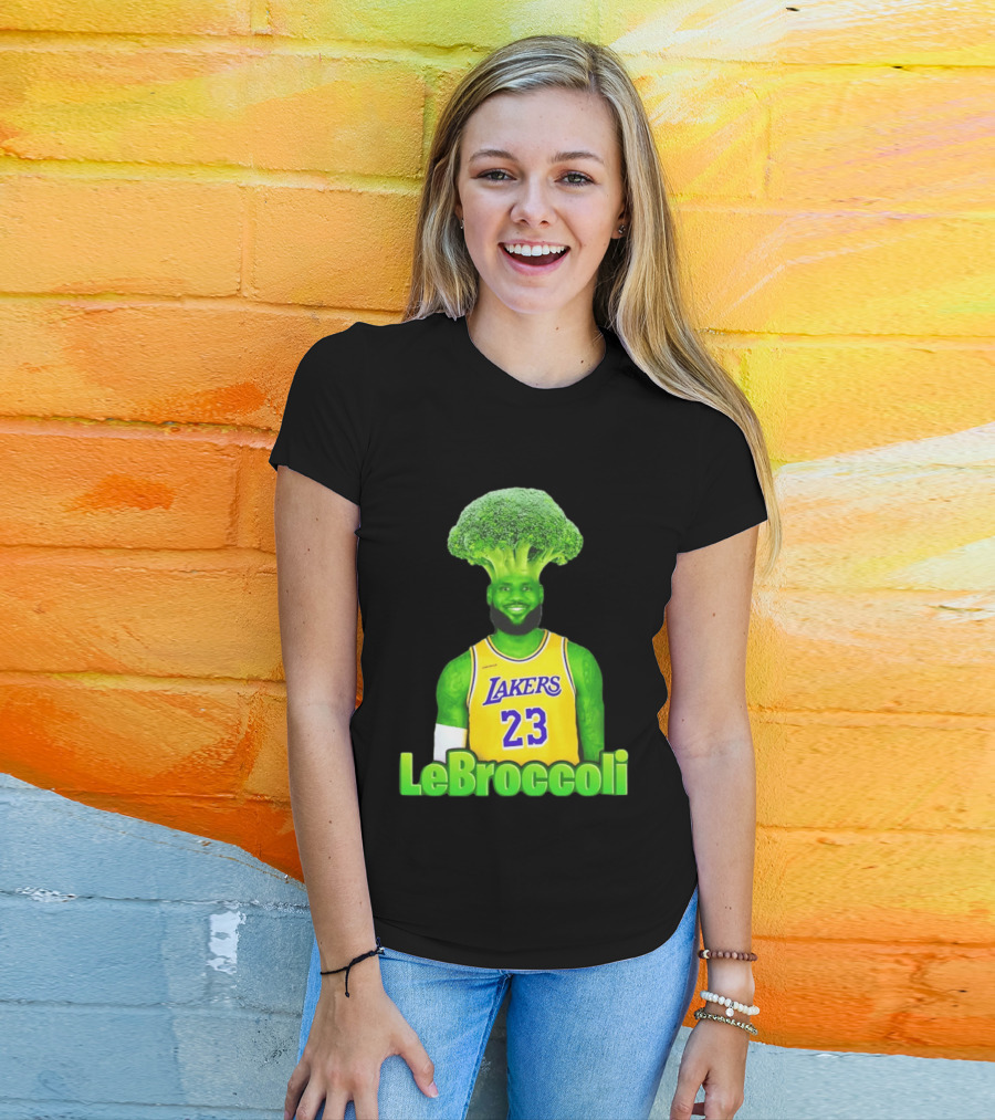 LeBron James Los Angeles Lakers LeBroccoli Lebron 23 NBA Basketball T-Shirt
