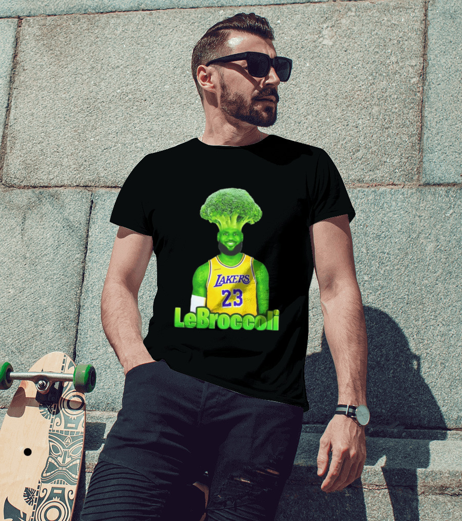 LeBron James Los Angeles Lakers LeBroccoli Lebron 23 NBA Basketball T-Shirt