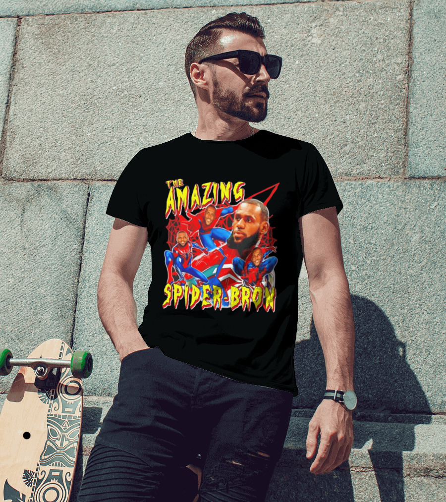The Amazing Spider Bron LeBron James Web Slinger T-Shirt