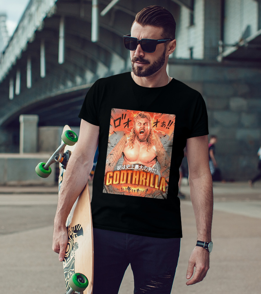 Thrillbilly Silas Mason Godthrilla Comic Style Explosion Scene T-Shirt