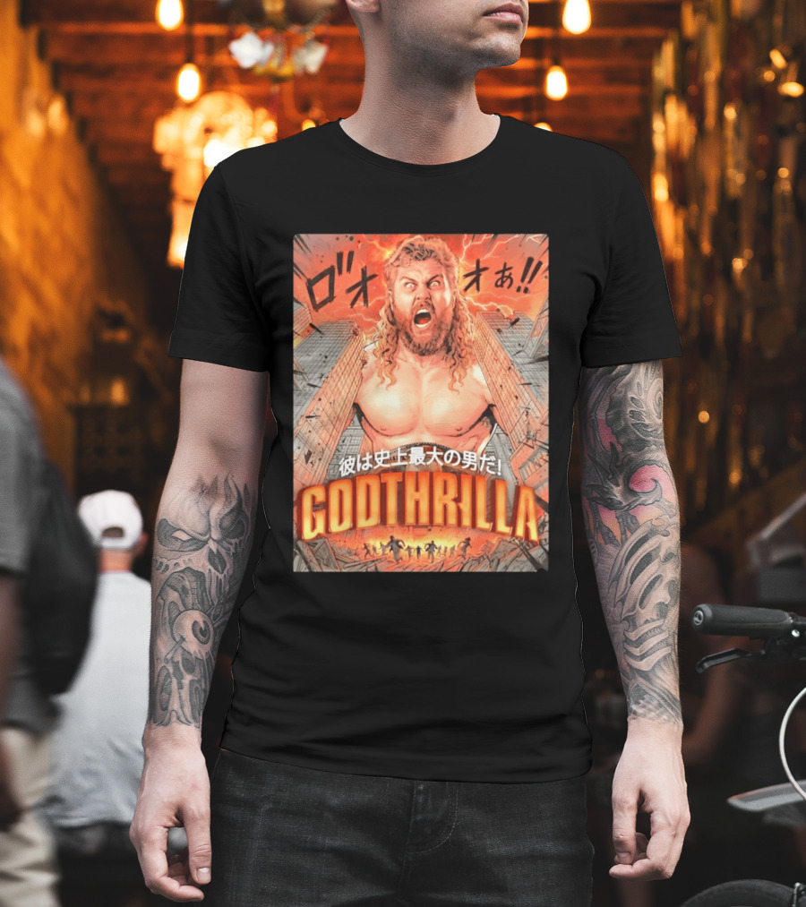Thrillbilly Silas Mason Godthrilla Comic Style Explosion Scene T-Shirt