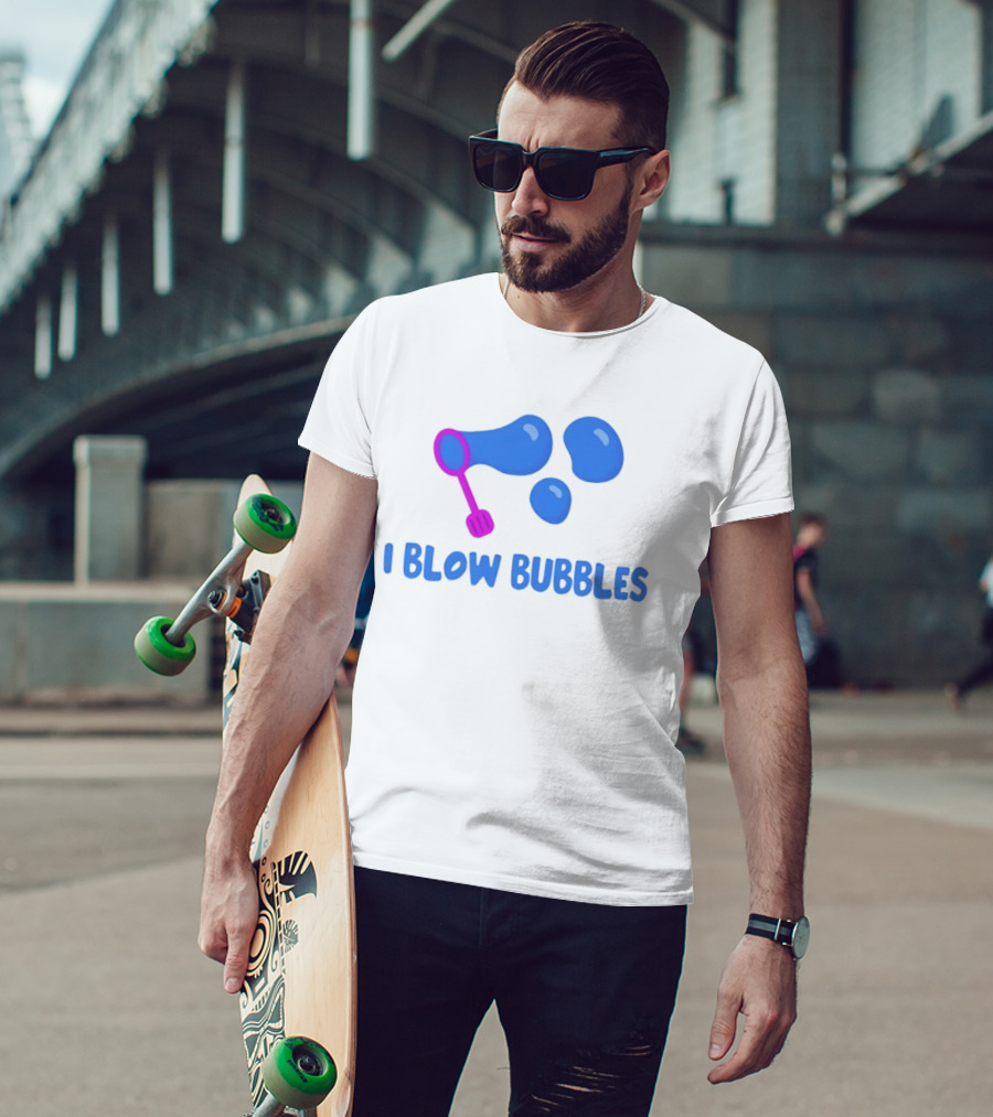 I Blow Bubbles Bubble Wand Summer Fun Playful Adventure T-Shirt