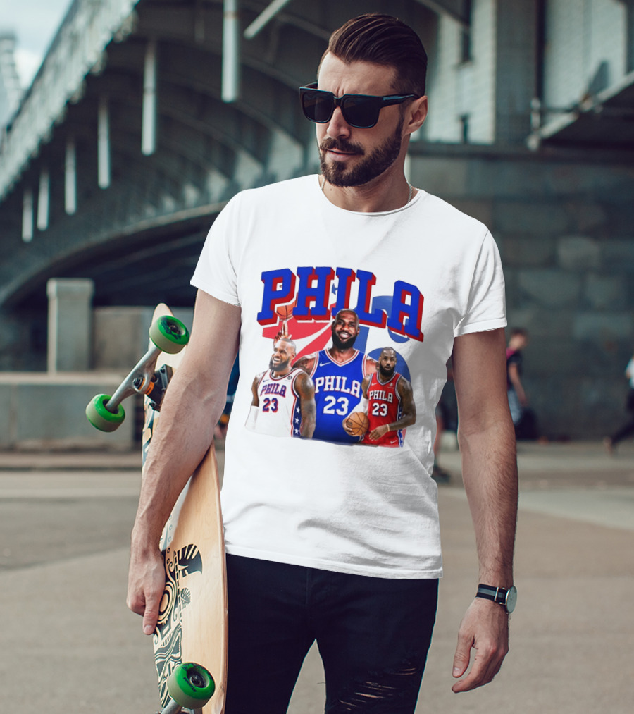 LeBron James Phila 23 Philadelphia Basketball T-Shirt