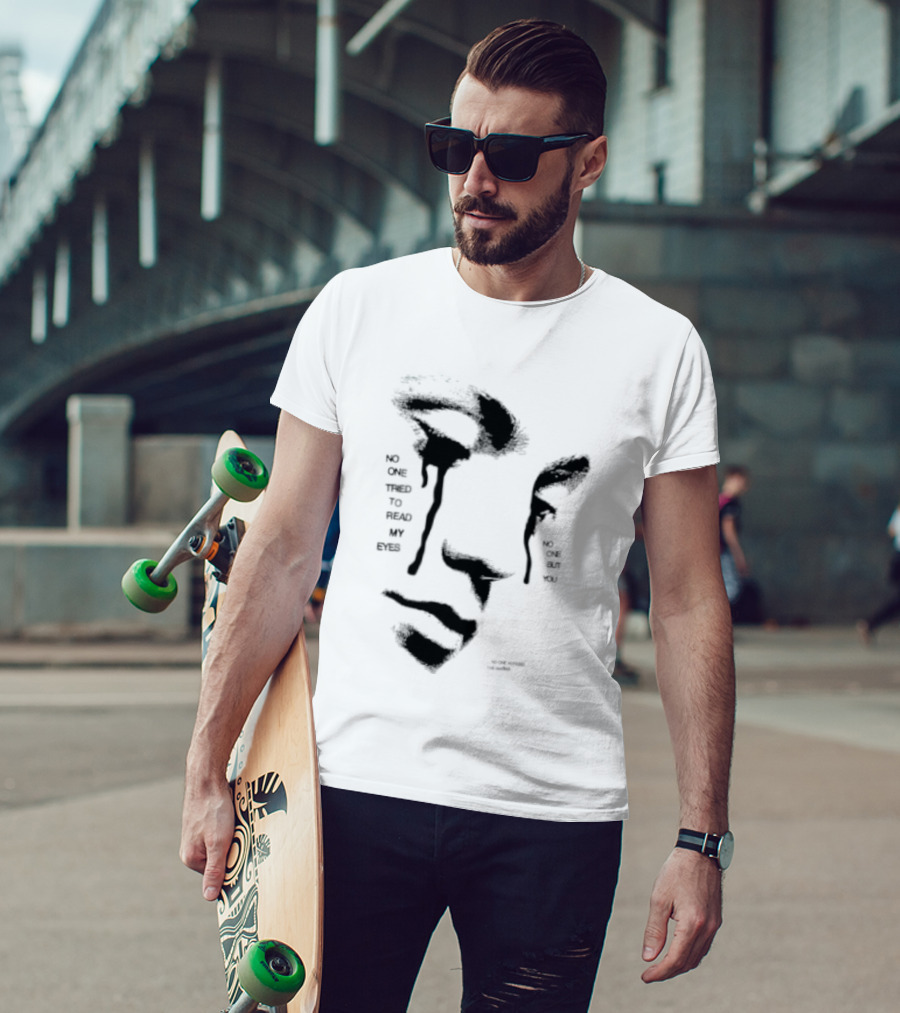 No One Tried To Read My Eyes The Marias Stylized Face T-Shirt