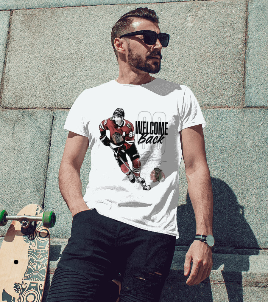 Patrick Kane 88 Chicago Blackhawks Welcome Back T-Shirt