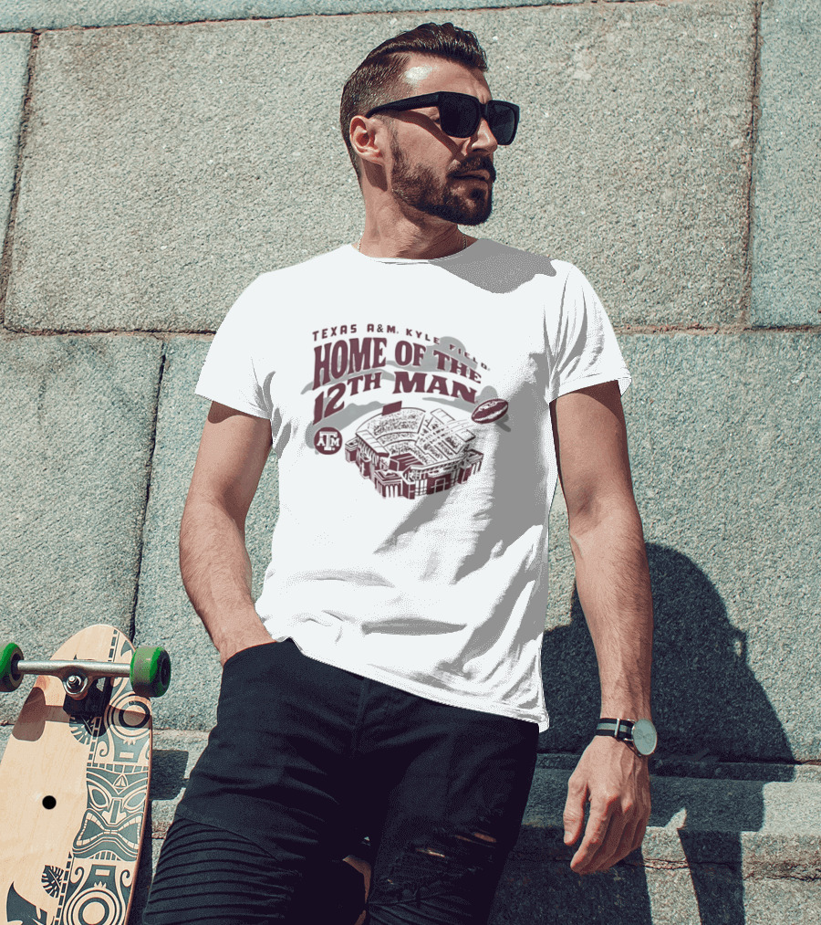 Texas A&M Kyle Field Home Of The 12th Man Stadium Football T-Shirt