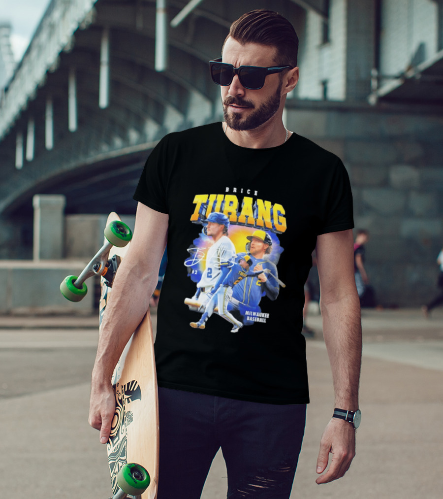 Brice Turang Milwaukee Brewers Baseball #2 T-Shirt