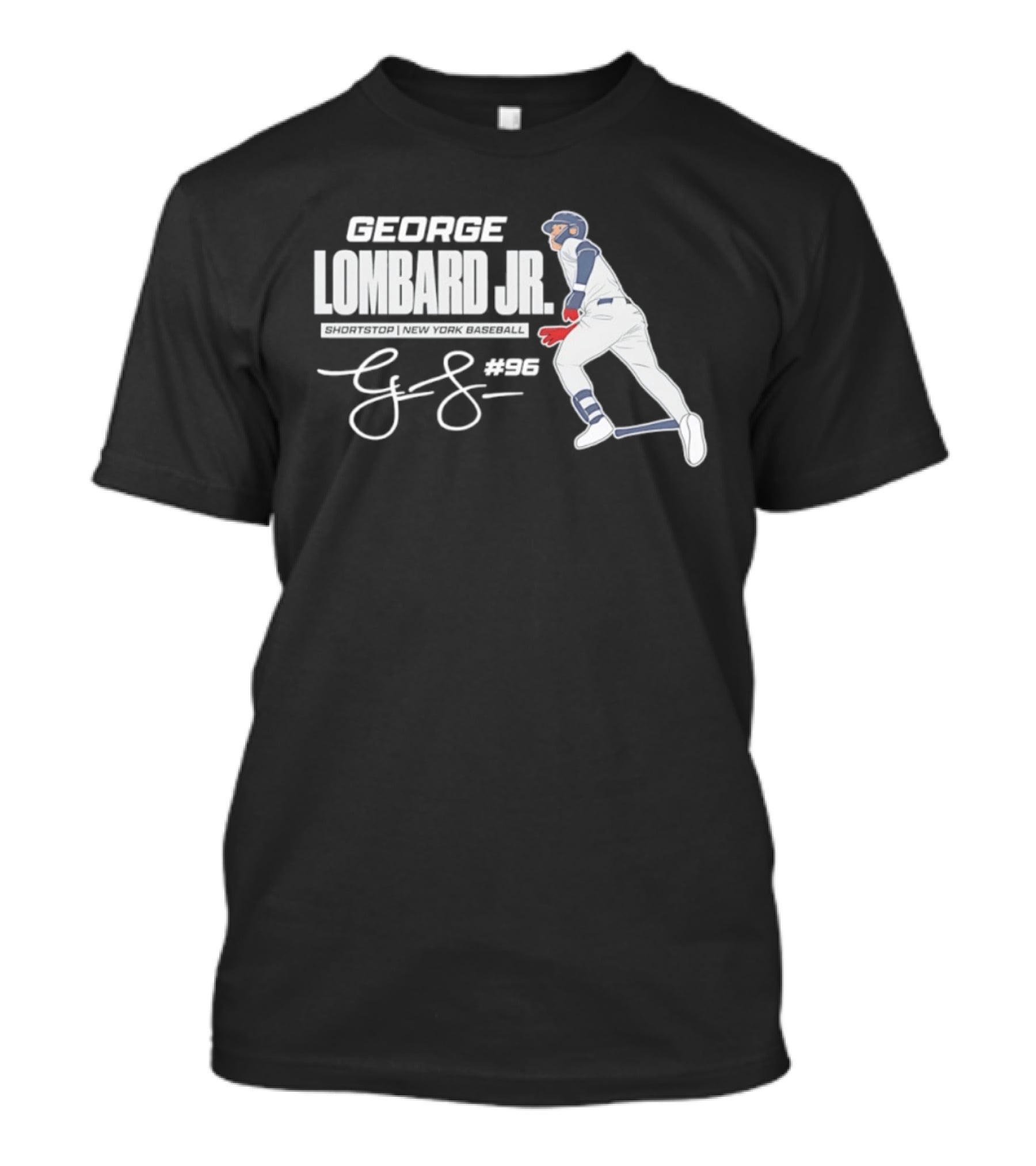 George Lombard Jr 96 New York Yankees MLB 2026 Baseball Player Series T-Shirt