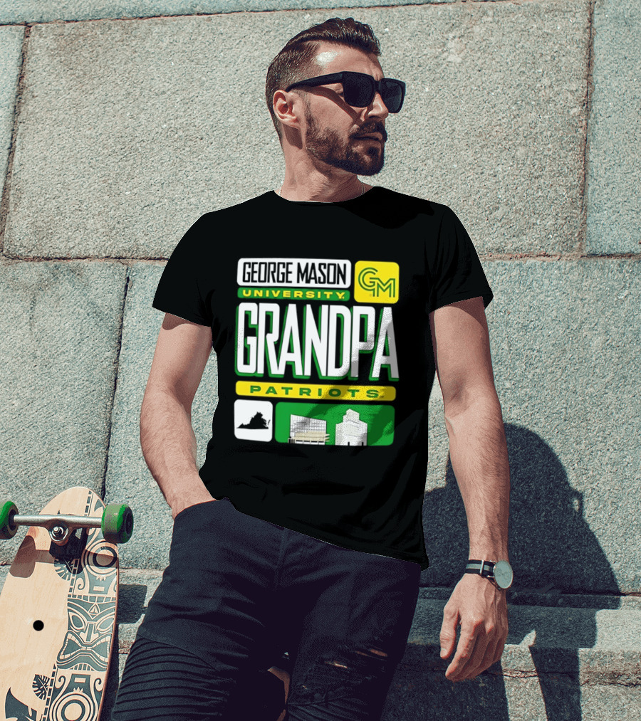 George Mason University Grandpa Patriots GM University T-Shirt