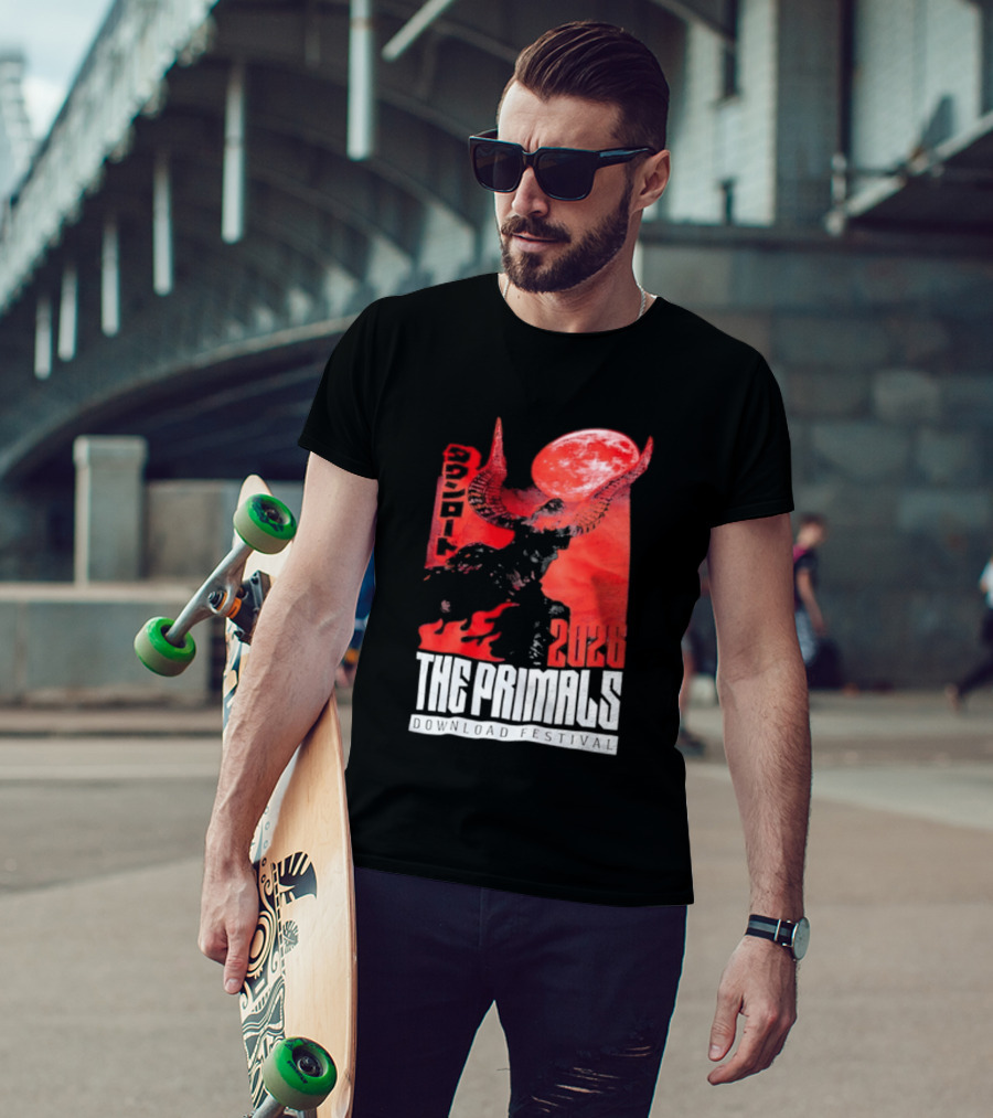 The Primals Download Festival 2026 Blood Moon 1312 Red Horns T-Shirt