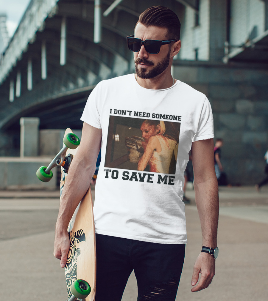 Ariana Grande I Don't Need Someone To Save Me White T-Shirt