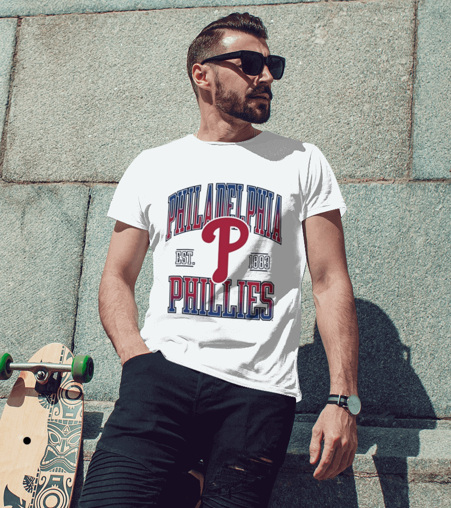 Philadelphia Phillies Est 1883 MLB Baseball P Icon Classic Team T-Shirt