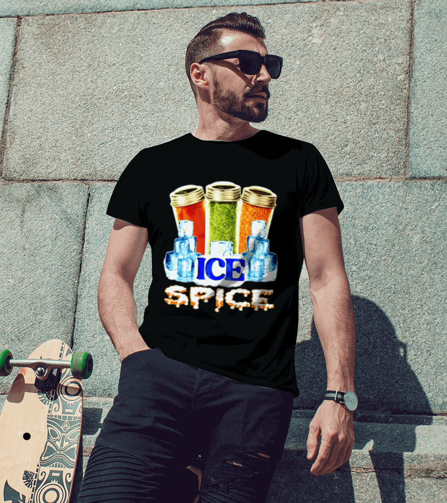 Ice Spice Iced Out Hip Hop Rap Music Funny Wordplay T-Shirt