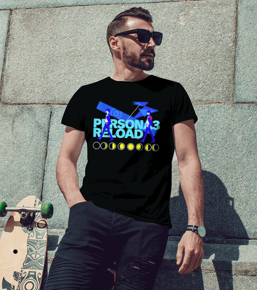 ATLUS Persona 3 Reload Classic Characters Moon Phases T-Shirt