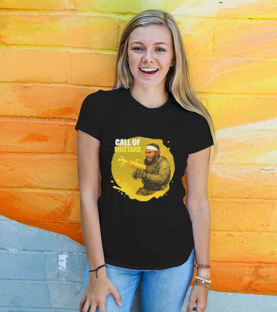 Call Of Mustard Diddy Funny Parody Combat Splash T-Shirt