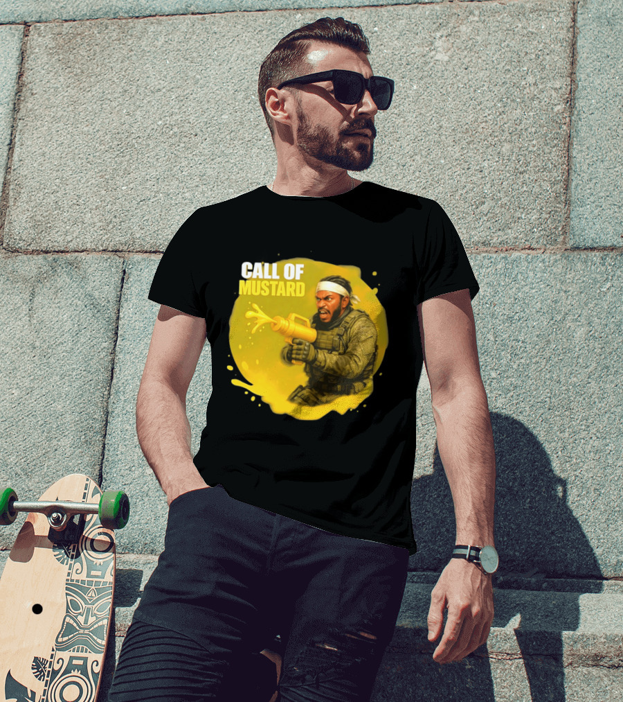 Call Of Mustard Diddy Funny Parody Combat Splash T-Shirt
