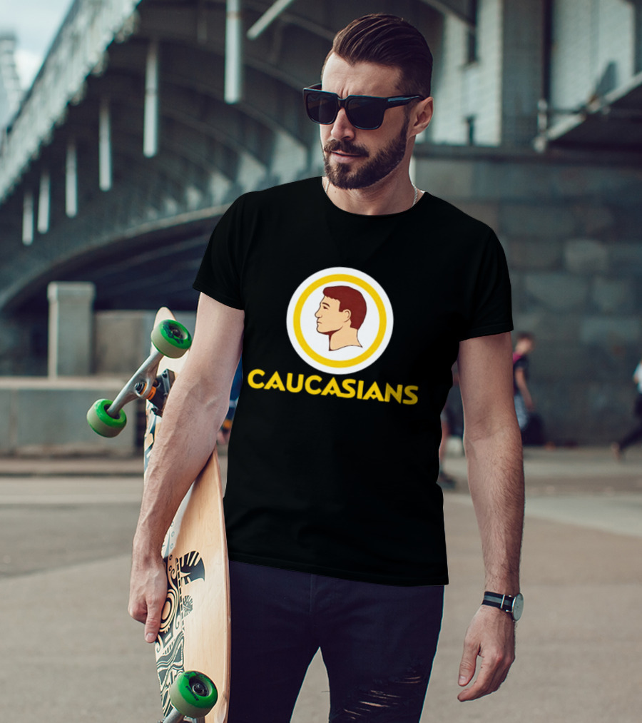Caucasians Satire Sports Humor Caucasian Face T-Shirt