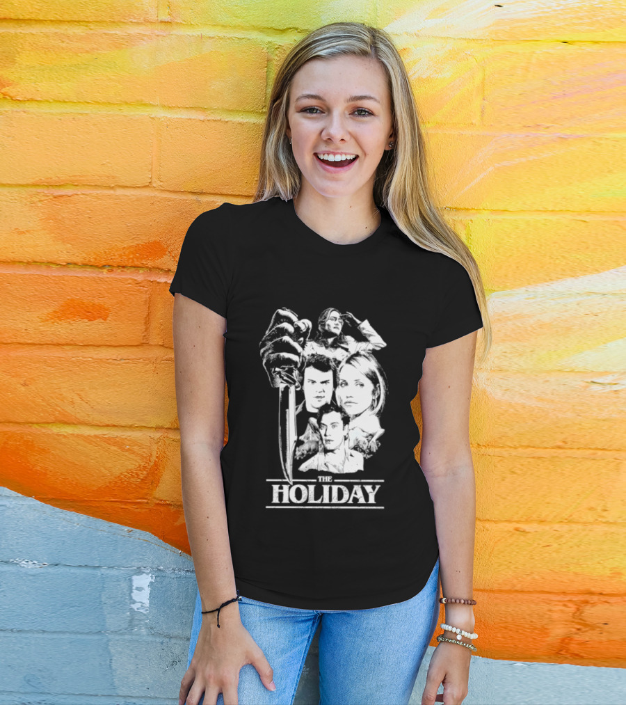 Kate Winslet Jack Black Cameron Diaz Jude Law The Holiday Horror Slasher Mashup T-Shirt