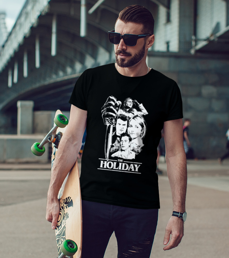 Kate Winslet Jack Black Cameron Diaz Jude Law The Holiday Horror Slasher Mashup T-Shirt
