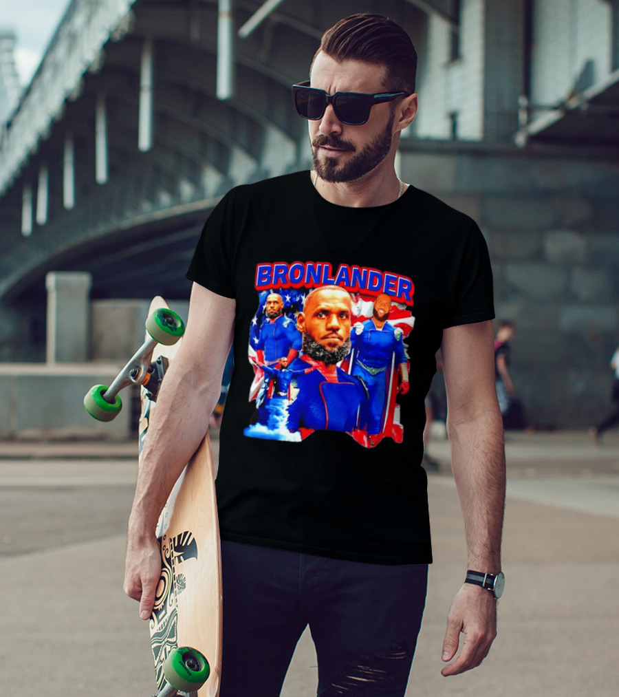 LeBron James Bronlander Basketball Superhero Fusion T-Shirt