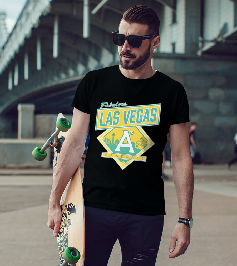 Fabulous Las Vegas A's Baseball 2026 Skyline T-Shirt