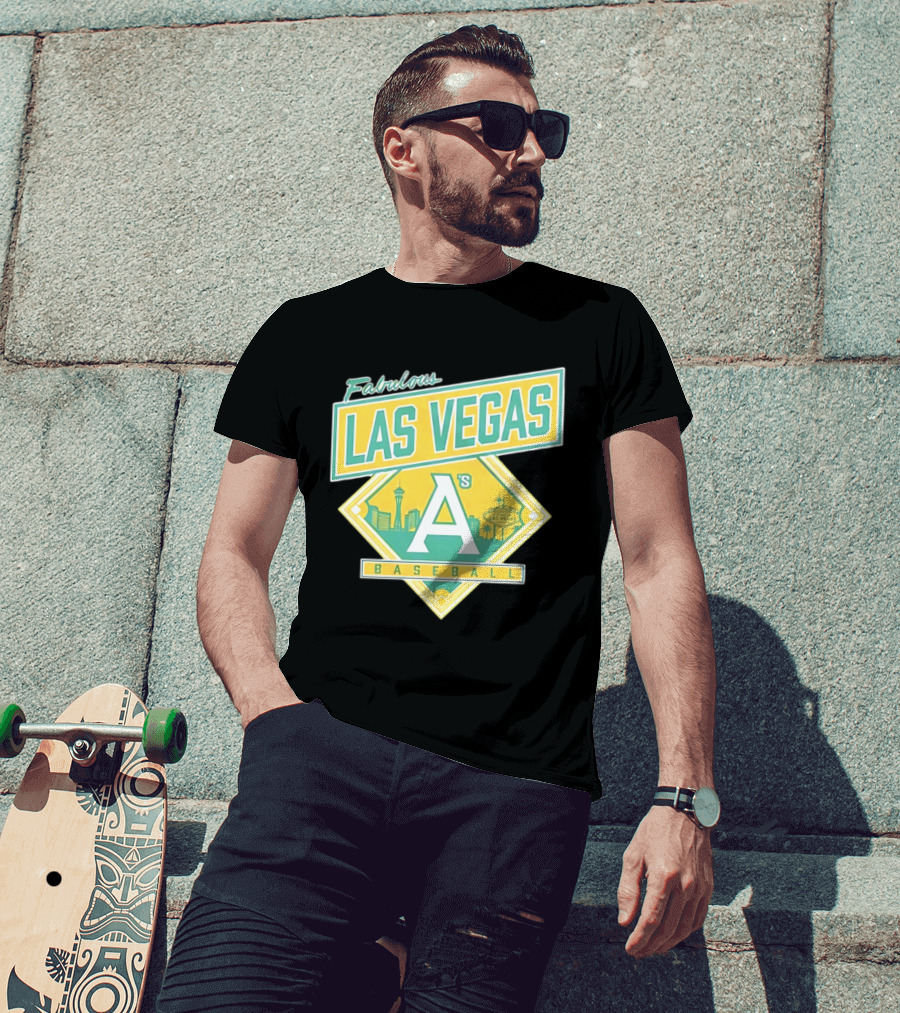 Fabulous Las Vegas A's Baseball 2026 Skyline T-Shirt