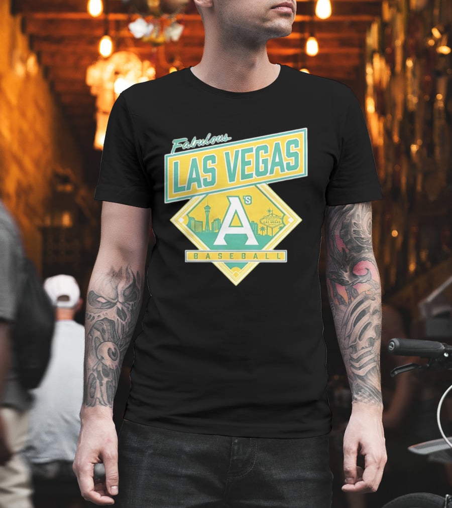 Fabulous Las Vegas A's Baseball 2026 Skyline T-Shirt