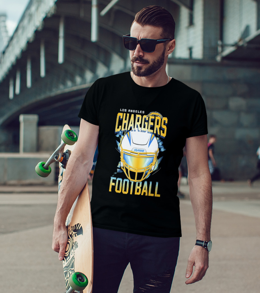 Los Angeles Chargers Football Helmet 2026 Season Team Spirit T-Shirt