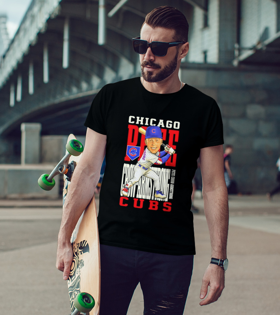 Chicago Pete Cubs Baseball Caricature Clash T-Shirt