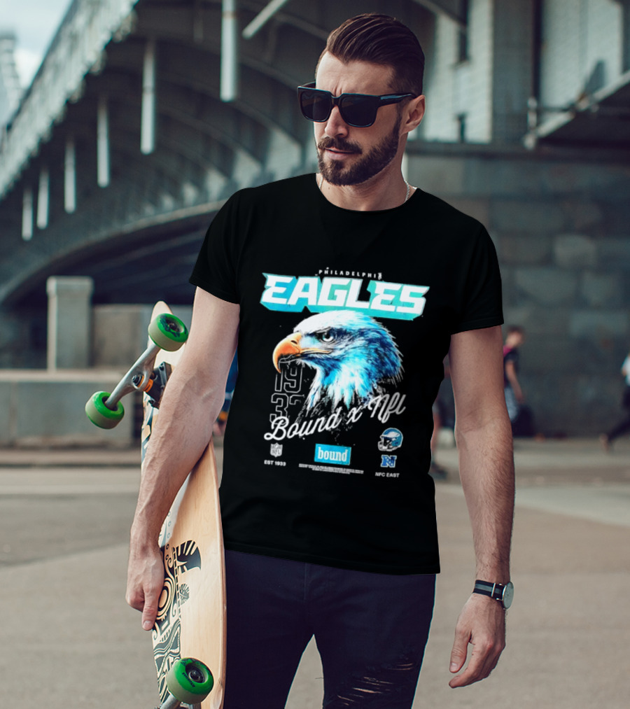 Philadelphia Eagles Bound NFC East 1933 Bird Head Helmet NFL T-Shirt
