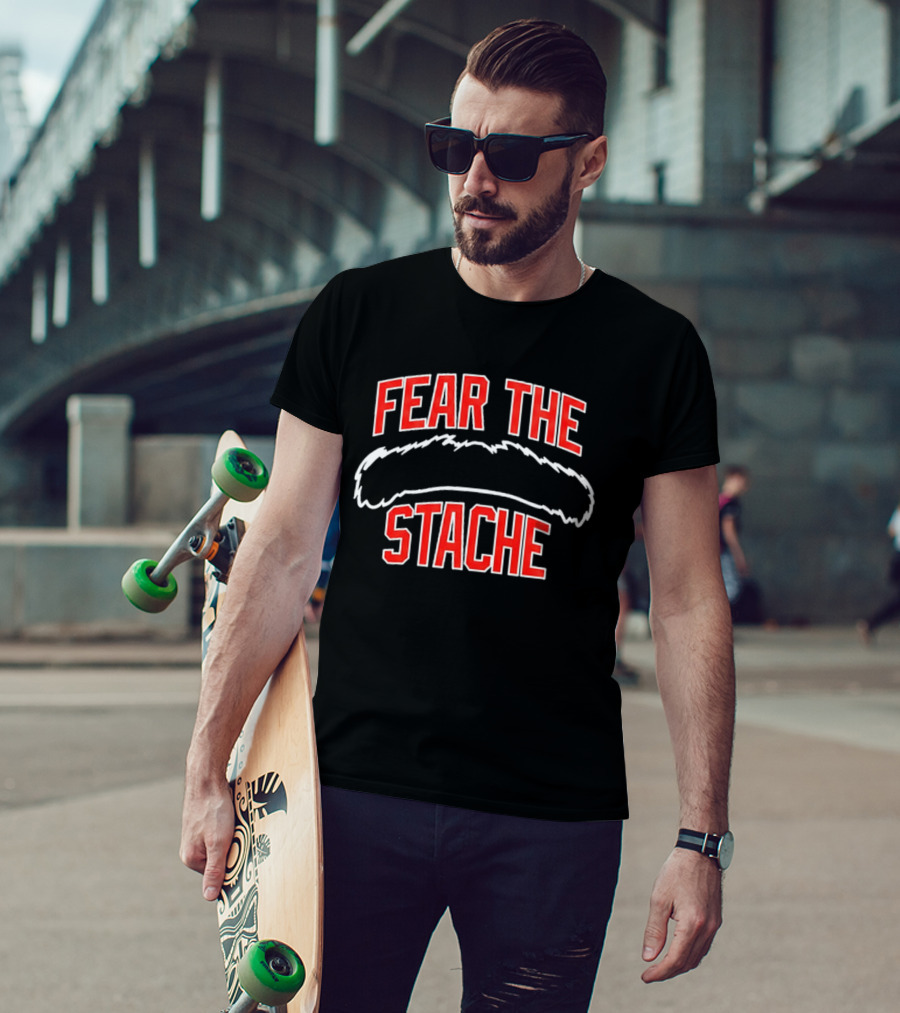 Red Sox Fear The Stache Chad Tracy T-Shirt