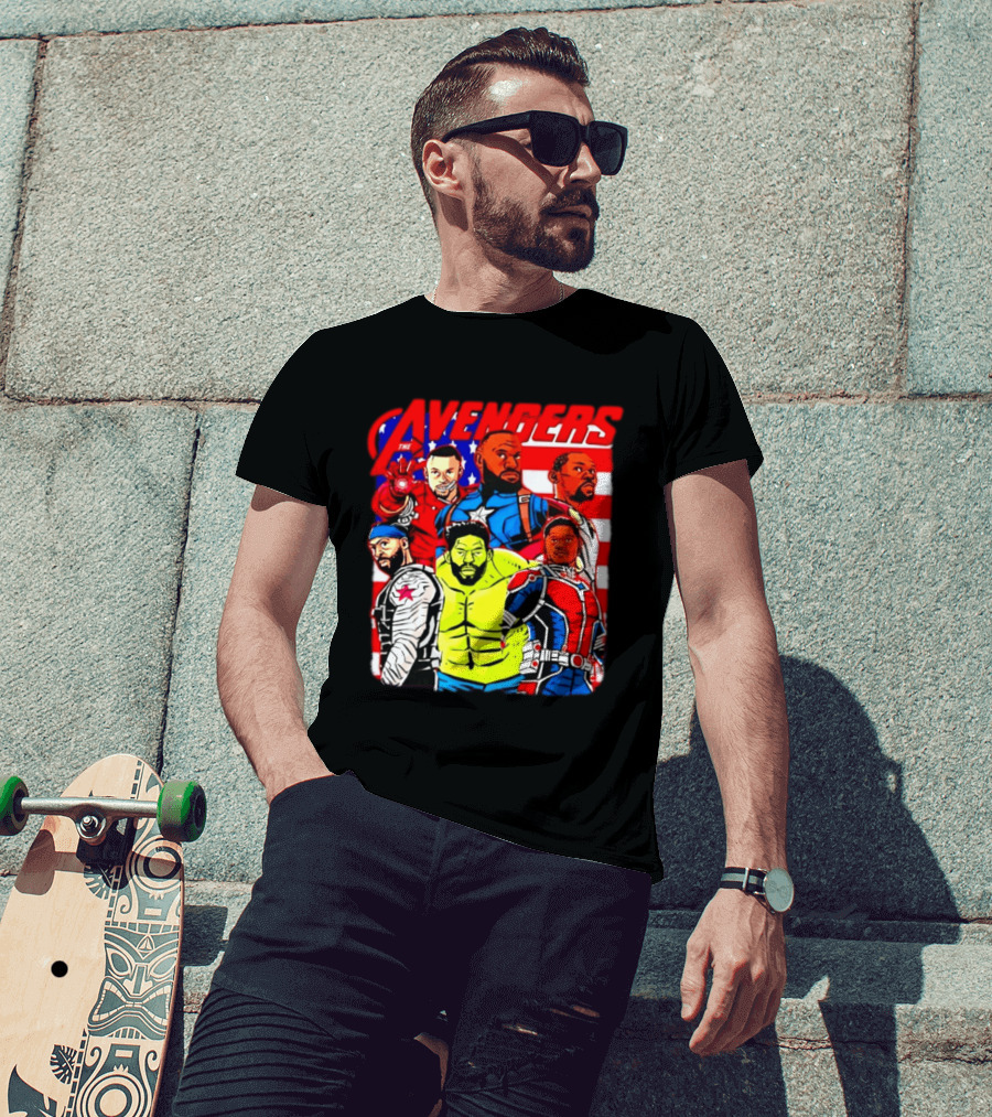 Avengers Basketball Superstars LeBron James Stephen Curry Kevin Durant Anthony Davis Hulk Ant Man T-Shirt
