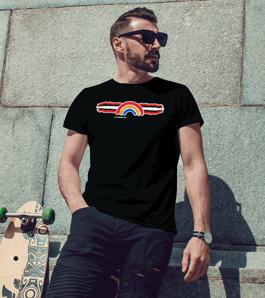 Browns UH Rainbow Day Bold Color Stripes T-Shirt