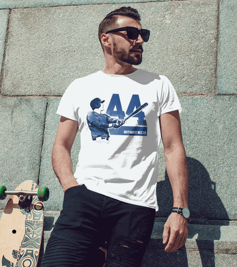 Anthony Rizzo 44 Swing Chicago Cubs Slugger T-Shirt