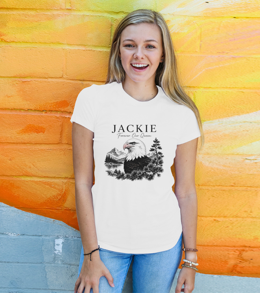 Jackie Forever Our Queen Eagle Mountain Landscape T-Shirt