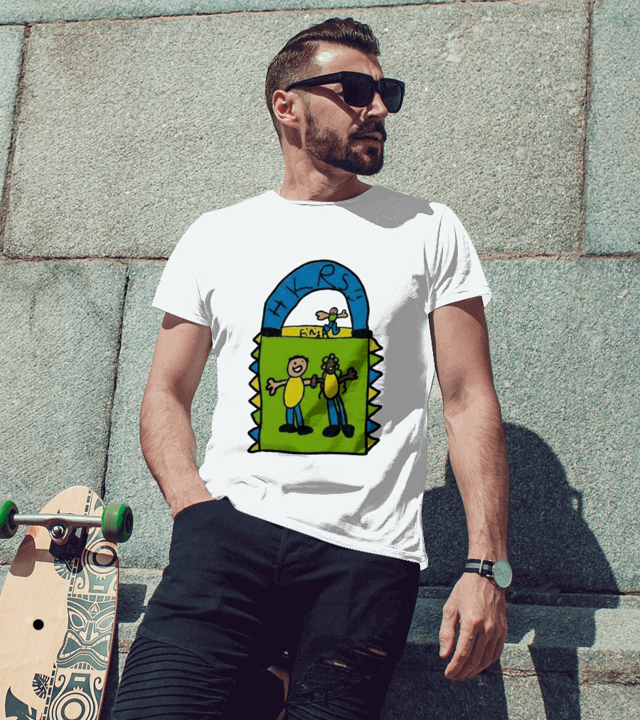 HKRS Kanick Healthy Running Series Fun Finish Line Kids Drawing T-Shirt