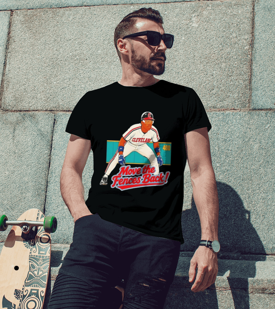 Move The Fences Back Cleveland Indians Alex Cole 400 T-Shirt
