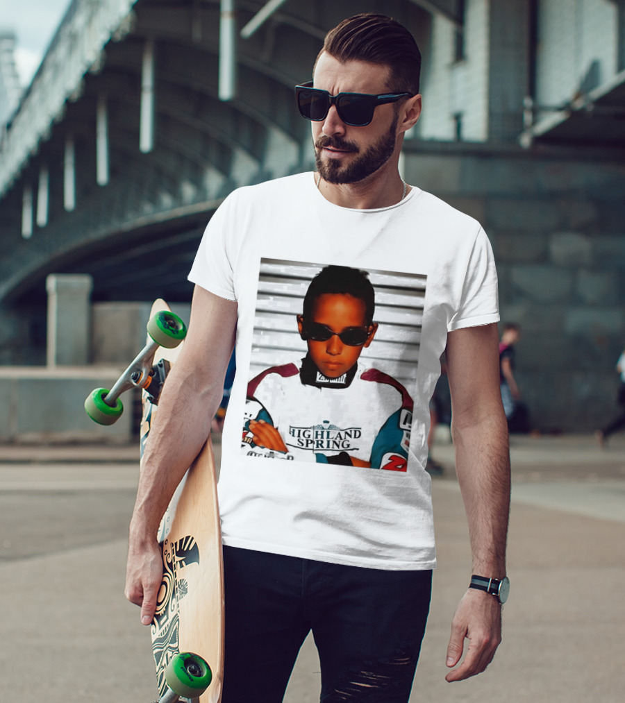 Lewis Hamilton Highland Spring Racing Attire Youthful Champion T-Shirt