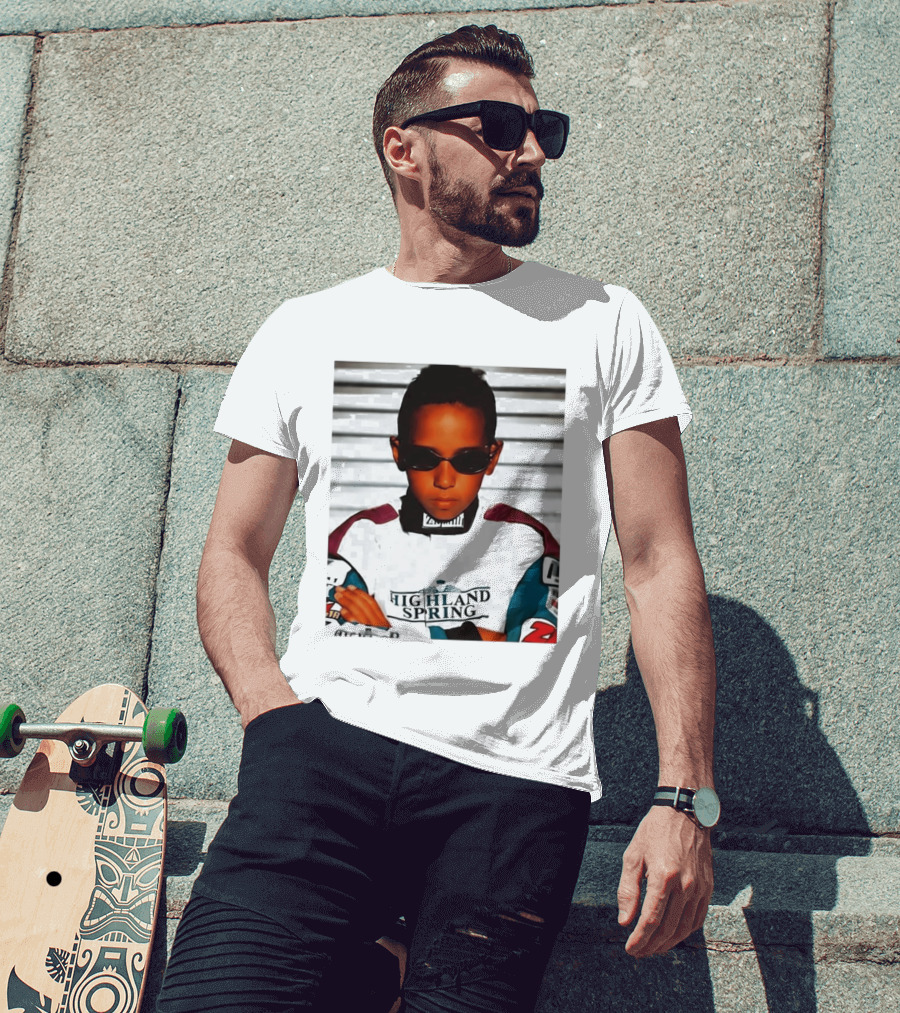 Lewis Hamilton Highland Spring Racing Attire Youthful Champion T-Shirt