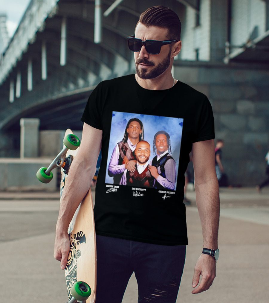 CeeDee Lamb Dak Prescott George Pickens Dallas Cowboys Pittsburgh Steelers Step Brothers T-Shirt