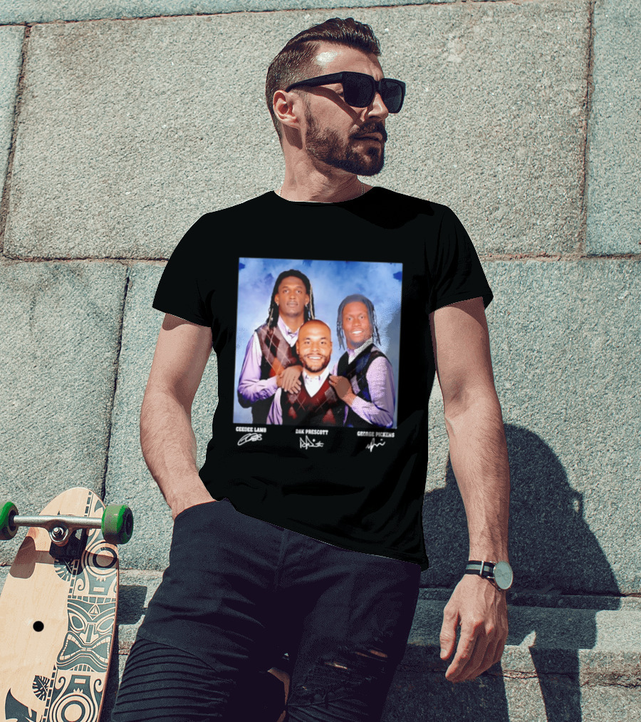 CeeDee Lamb Dak Prescott George Pickens Dallas Cowboys Pittsburgh Steelers Step Brothers T-Shirt