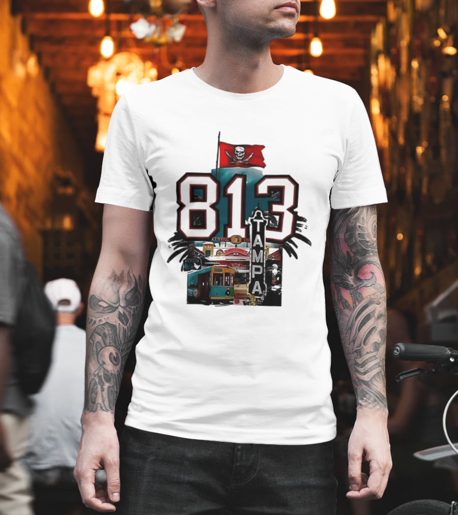 Tampa Bay Buccaneers 813 Day Raise The Flags Established 1976 Two Sided T-Shirt