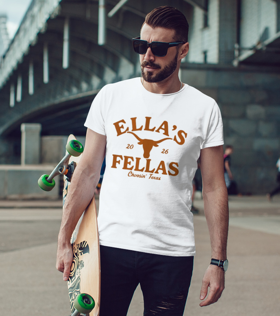 Texas Longhorns Ella's Fellas Choosin Texas 2026 Dandelion Tour Moody Center T-Shirt