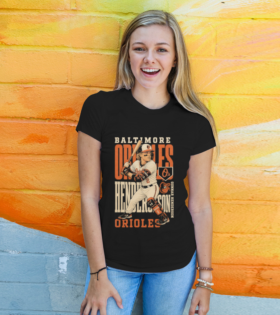 Baltimore Orioles Gunnar Henderson 2026 MLB Season T-Shirt