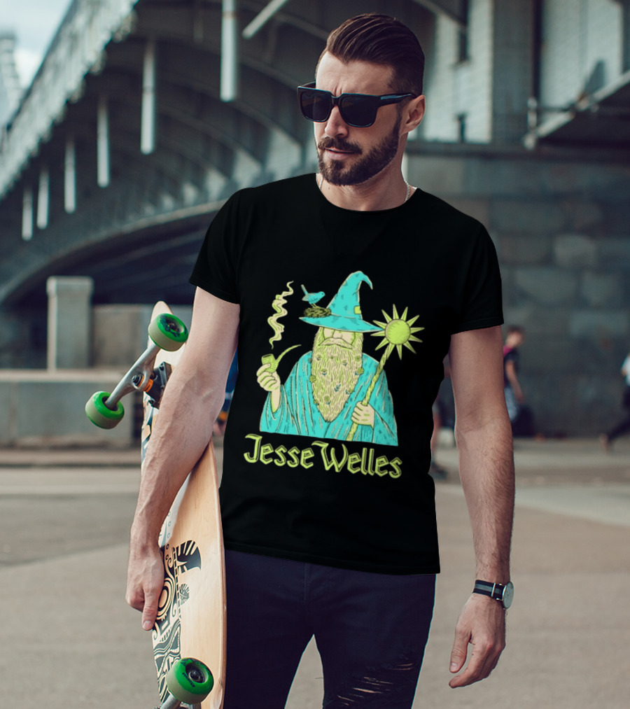 Jesse Welles Wizard Pipe Staff Bird Wizardry Magic T-Shirt