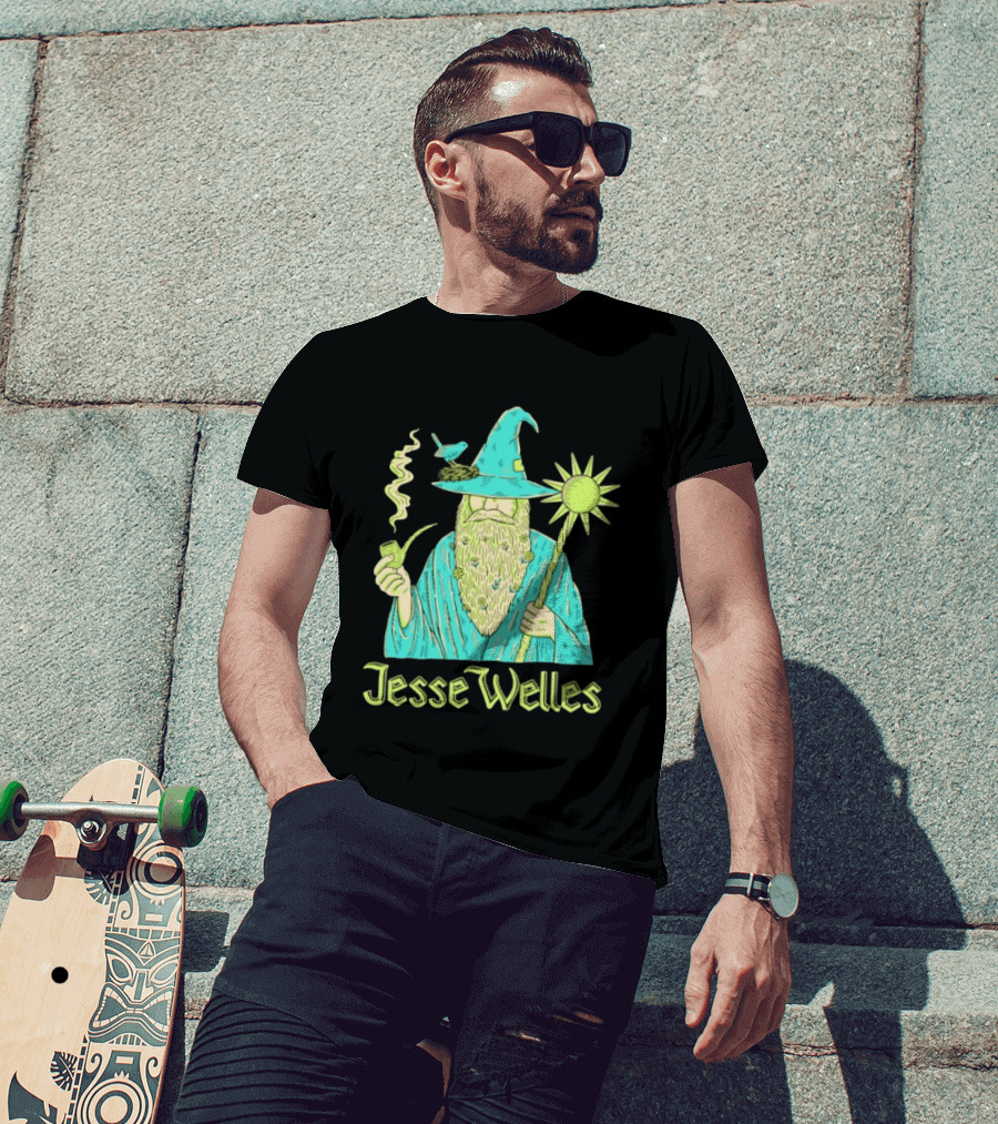 Jesse Welles Wizard Pipe Staff Bird Wizardry Magic T-Shirt