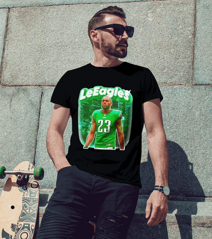 LeBron James LeEagles Philadelphia Eagles 23 Jersey T-Shirt